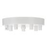Bailey Deckendose metall weiß multi mit 7 Kabelhalter Bailey Deckendose metall weiß multi mit 7 Kabelhalter