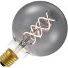 Lighto | LED-Faden | Große Fassung E27 | Globelamp | Schwarz | 95mm | 5W