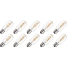 Lighto | LED-Faden | Große Fassung E27 | Röhrenlampe | Hell | 45mm | 5W | 10 Stück Lighto | LED-Faden | Große Fassung E27 | Röhrenlampe | Hell | 45mm | 5W | 10 Stück