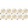 Lighto | LED-Faden | Große Fassung E27 | Globelamp | Gold | 125mm | 4W | 10 Stück Lighto | LED-Faden | Große Fassung E27 | Globelamp | Gold | 125mm | 4W | 10 Stück