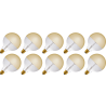 Lighto | LED-Faden | Große Fassung E27 | Globelamp | Gold | 125mm | 4W | 10 Stück Lighto | LED-Faden | Große Fassung E27 | Globelamp | Gold | 125mm | 4W | 10 Stück