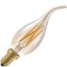 Lighto | LED-Glühfaden | Kleine Fassung E14 | Kerzenlampenspitze | Gold | 35mm | 4W