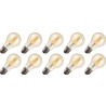 Lighto | LED-Glühfaden | Große Fassung E27 | Standard Glühbirne | Gold | Dämmerungssensor | 60mm | 4W | 10 Stück Lighto | LED-Glühfaden | Große Fassung E27 | Standard Glühbirne | Gold | Dämmerungssensor | 60mm | 4W | 10 Stück