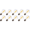 Lighto | LED-Glühfaden | Große Fassung E27 | Standard Glühbirne | Hell | 60mm | 7W | 10 Stück Lighto | LED-Glühfaden | Große Fassung E27 | Standard Glühbirne | Hell | 60mm | 7W | 10 Stück