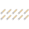 Lighto | LED-Glühbirne | G9-Fassung | Einsteckbirne | Klar | 13mm | 3W | 10 Stück Lighto | LED-Glühbirne | G9-Fassung | Einsteckbirne | Klar | 13mm | 3W | 10 Stück