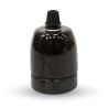 Fassung Porzellan E27 schwarz