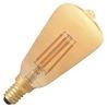Calex | LED-Glühfaden | Kleine Glühbirne E14 | Edison-Lampe | Gold | 48mm | 3,5W