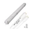 Lighto | LED TL + Leuchte | T8 | 2x18W | 120cm | IP65 | Wasserdicht | ersetzt 36W Leuchtstoffröhre Lighto | LED TL + Leuchte | T8 | 2x18W | 120cm | IP65 | Wasserdicht | ersetzt 36W Leuchtstoffröhre