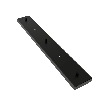 Calex | Deckenplatte aus Metall | 70x10cm | 3 Löcher | Mattschwarz