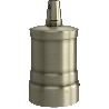 Calex | Lampenfassung | E27-Fassung | Aluminium | Matte Bronze | 60W Calex | Lampenfassung | E27-Fassung | Aluminium | Matte Bronze | 60W