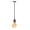 Calex | Retro Pendelleuchte | E27 | Aluminium | Gun Metal Grau | 1-Ring Modell | 1,5M Schnur