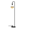 Calex | U-Line Stehleuchte | Schwarz | E27-Fassung | Mit Ein/Aus-Schalter | Max. 1x60W | H155cm | 180cm Kabel Calex | U-Line Stehleuchte | Schwarz | E27-Fassung | Mit Ein/Aus-Schalter | Max. 1x60W | H155cm | 180cm Kabel