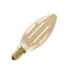 Calex | LED-Glühfaden | Kleine Fassung E14 | B35 Kerze | Gold | 3,5W