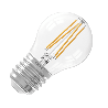 Calex | Smart | Vollglaskugel P45 | Klarer gerader Glühfaden | 4,9W | E27-Fassung | Dimmbar mit App