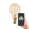 Calex | Smart | E14-Fassung | Kugel | P45 | Gold | 4,9W | Steuerungs-App