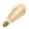 Calex | LED-Glühfaden | Große Fassung E27 | ST64 Rustikal | Gold | 5,5W | 3-stufig dimmbar