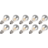 Lighto | LED-Glühfaden | Große Fassung E27 | Standard Glühbirne | Hell | 60mm | 4W | 10 Stück