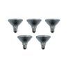 5x Halogen Hi-Spot | E27 Dimmbar | 75W 124mm Matt