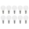 10x Glühbirne Tropfenlampe | E14 Dimmbar | 25W Matt