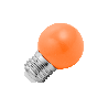 Lighto | LED-Glühbirne | Große Fassung E27 | Kugelbirne | Orange | 45mm | 1W