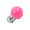 Lighto | LED-Glühbirne | Große Fassung E27 | Kugelbirne | Rosa | 45mm | 1W
