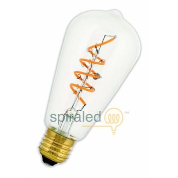 Bailey Spirale Alva | LED Edison Lampe | Große Fassung E27 Dimmbar | 4W (ersetzt 40W)