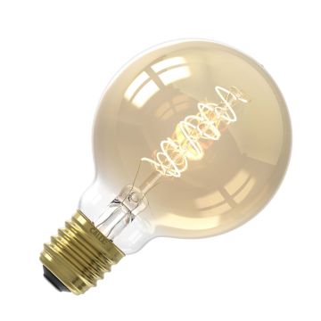 Calex | LED-Glühfaden | Große Fassung E27 | G80 | Globe | Gold | 3,8W