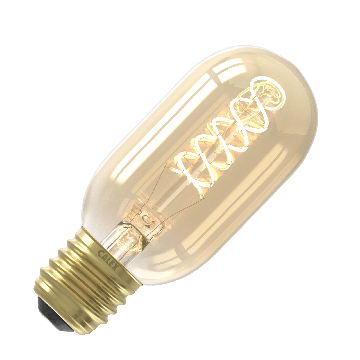 Calex | LED-Glühfaden | Große Fassung E27 | T45 | Röhre | Gold | 5,5W