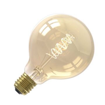 Calex | LED-Glühfaden | Große Fassung E27 | Globe | G95 | Gold | 5,5W