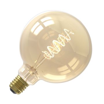 Calex | LED-Glühfaden | Große Fassung E27 | Globe | G125 | Gold | 5,5W