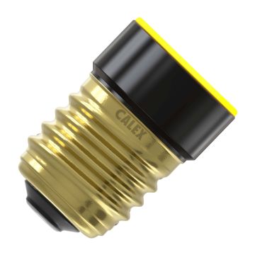 Calex | LED-Glühfaden | Große Glühbirne E27 | Mini Light | Schwarzer Ring | 3,5W | 3-stufig dimmbar