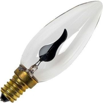 Glühbirne | Kleine Fassung E14 | Kerzenlampe | Flamme | 35mm | 3W