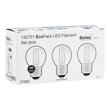 Bailey | 3x LED Tropfenlampe | E27  | 2W
