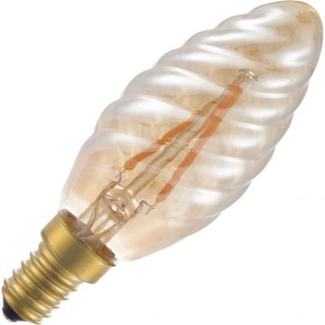Lighto | LED Kerzenlampe Gedreht | E14 Dimmbar | 2W