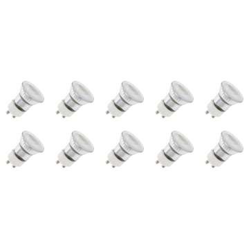 Lighto | LED lamp | GU10 Fitting | Spot | Helder | 35mm | 3W | 10 stuks