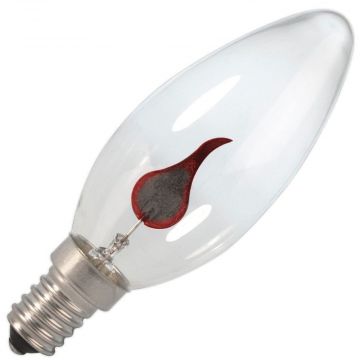 Calex | Glühbirne Kerzenlampe  Flackern| E14 Dimmbar | 3W