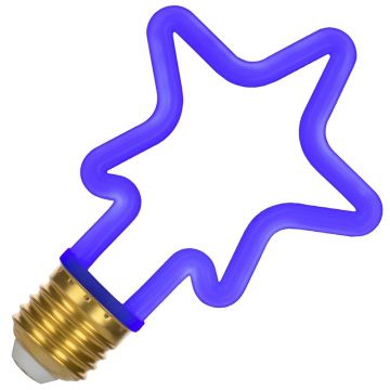 Bailey LED Neonlampe | Stern Blau | 4W E27