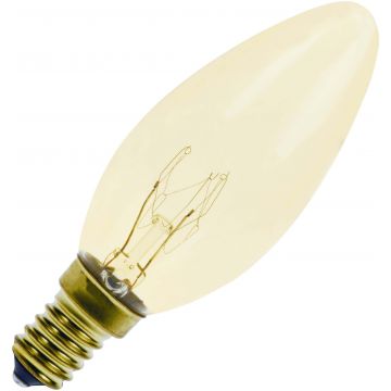 Glühbirne Kerzenlampe | E14 Dimmbar | 25W Gold