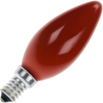 Glühbirne Kerzenlampe | E14 Dimmbar | 25W Rot