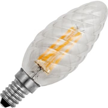 SPL | LED Kerzenlampe Gedrehte gedreht| E14 4W (ersetzt 25W) Dimmbar