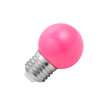 Lighto | LED Tropfenlampe Plastik | E27 | 1W Roza