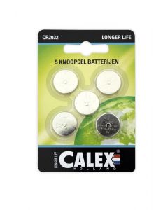 Calex Lithium 3V CR2032 Knopfzelle Batterien 5 Stück