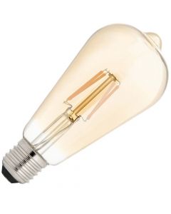 Bailey | LED Edison Sensorlampe Tag/Nacht | E27 4W (ersetzt 40W) Gold