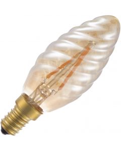 Lighto | LED Kerzenlampe Gedreht | E14 Dimmbar | 2W