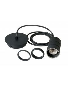 Calex Retro Seilabhängung schwarz 2 Meter E27 Kunststoff