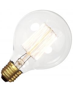 Kohlefadenlampe Globelampe | E27 Dimmbar | 40W 95mm 