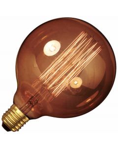 Kohlefadenlampe Globelampe | E27 Dimmbar | 40W 125mm Gold