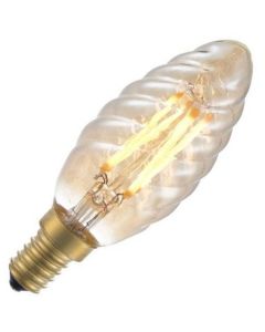 SPL LED Filament Kerzenlampe gedreht | 4W E14 | Dimmbar Gold