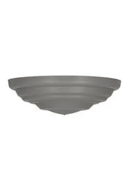 Bailey Deckenkappe Kunststoff groß zementgrau RAL7033