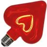 Bailey | LED Lampe Giant Heart | Große Fassung E27 Dimmbar | 5W Rauchglas